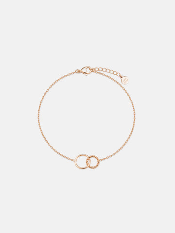 Two Circles Twisted Bracelet - Armkette (wasserfest)