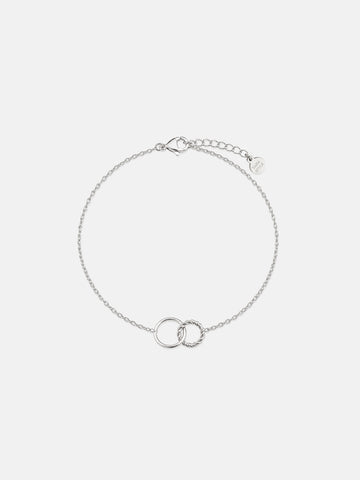 Two Circles Twisted Bracelet - Armkette (wasserfest)