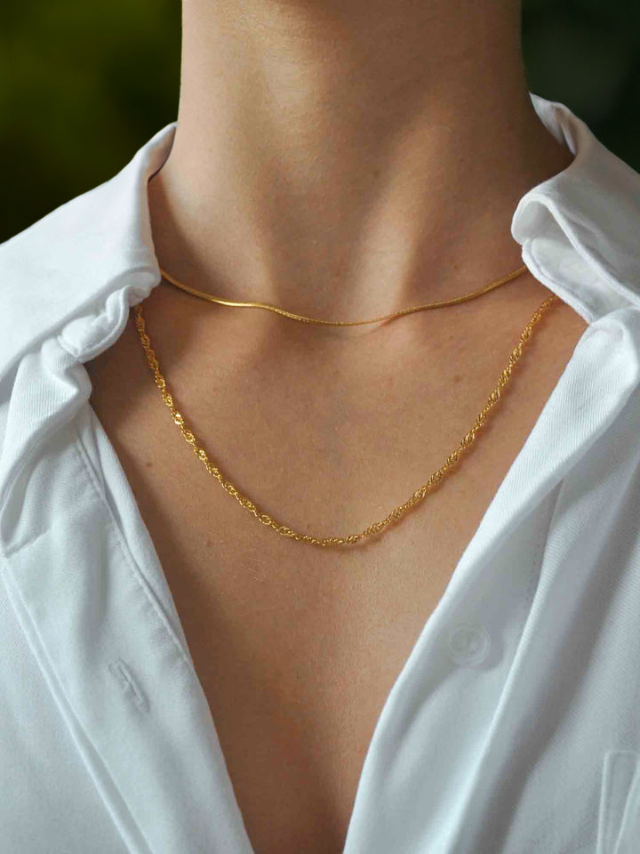 Valeria Amélie Necklace - Halsketten Layering Set (wasserfest)