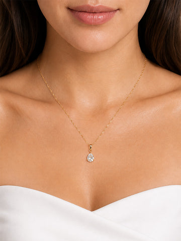 Valeria Drop Zircone Necklace - Halsketten (wasserfest)