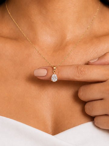 Valeria Drop Zircone Necklace - Halsketten (wasserfest)