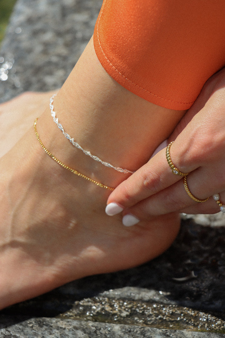 Valeria Anklet - Fusskette (wasserfest)