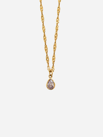 Personalized Valeria Shiny Drop Necklace - Halskette (wasserfest)