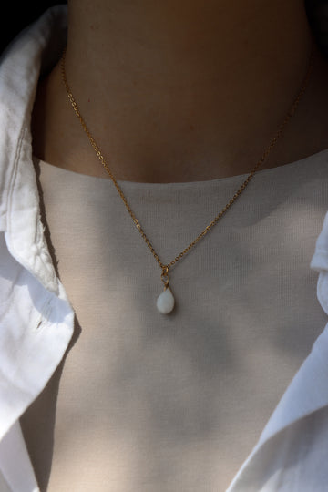 Personalized Vintage Moon Love Necklace - Halskette (wasserfest)