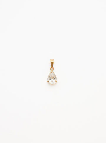 Personalized Zircone Drop Charm - Anhänger (wasserfest)