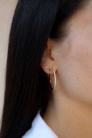 Zircone Love Hoop - Creolen (wasserfest)