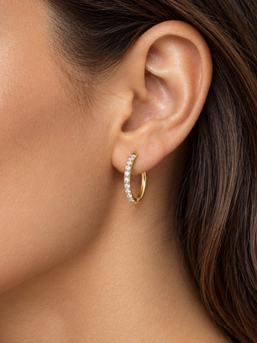 Zircone Love Hoop - Creolen (wasserfest)