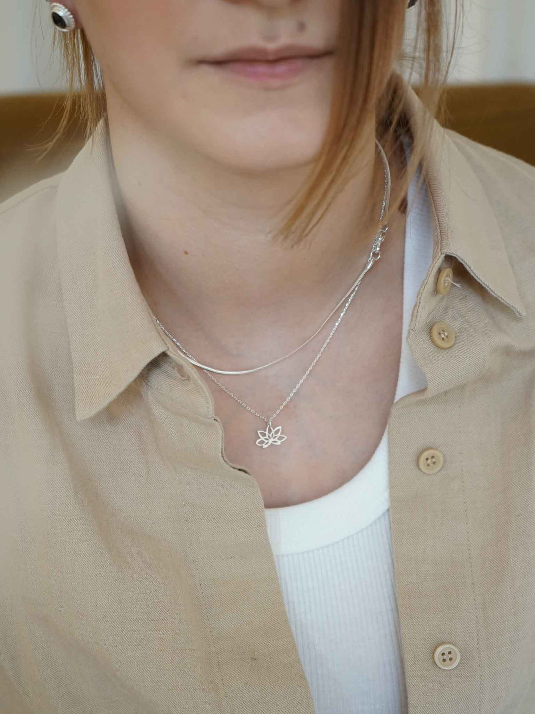 Lotus Necklace (Waterproof)