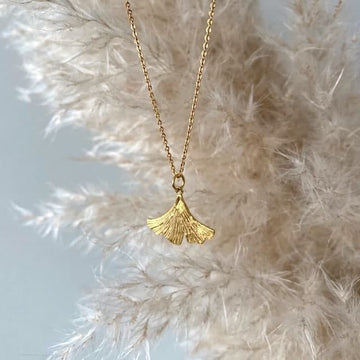 Ginkgo Leaf Necklace - Halskette (wasserfest)