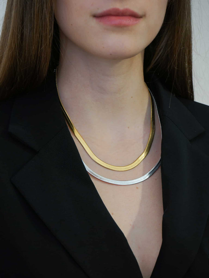 Amélie Bold Necklace Bicolor Set (wasserfest)
