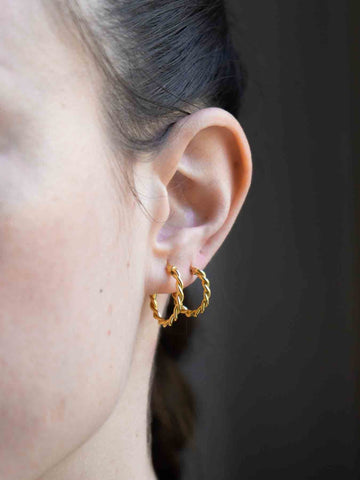 Mia Twisted Hoop - Creolen - Echtgold (14K/ 18K)