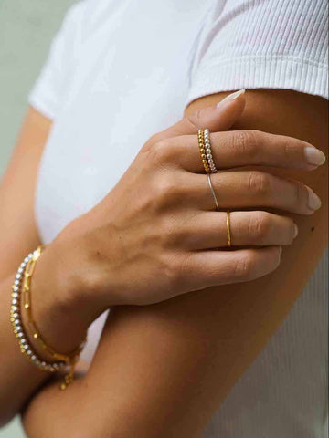 Big Dots Ring - Fingerring (wasserfest)