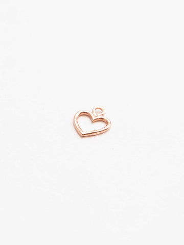 Personalized Simple Heart Charm - Anhänger (wasserfest)