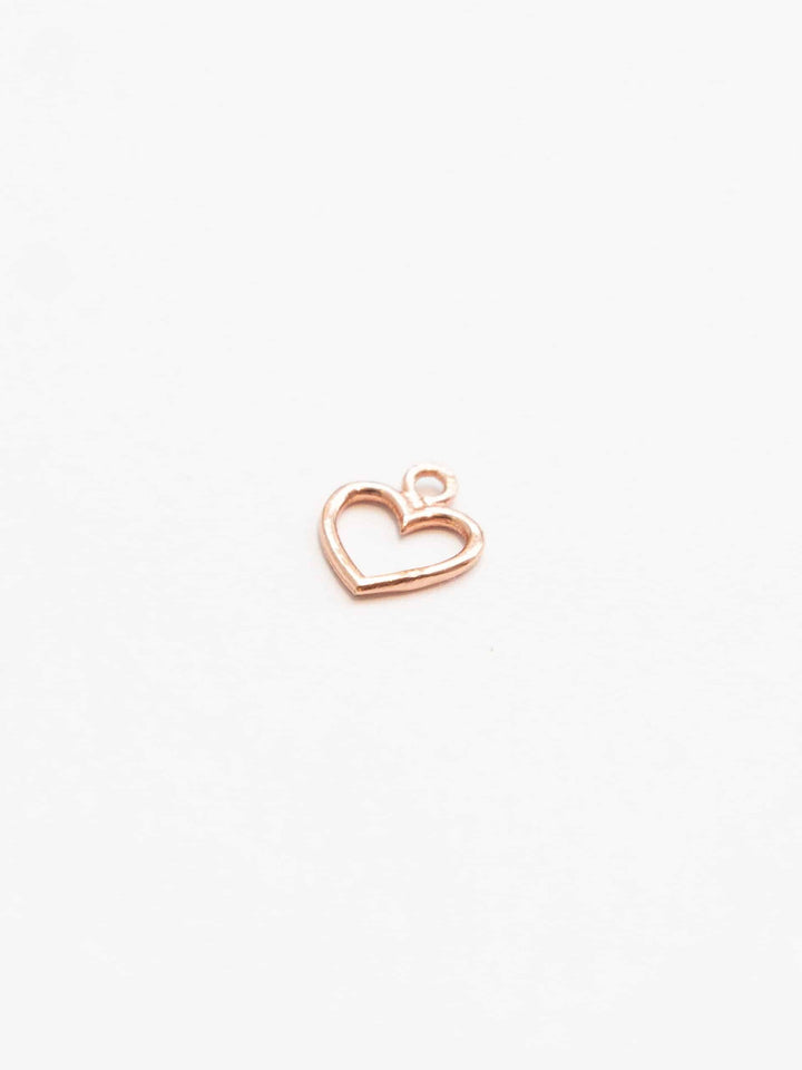 Personalized Simple Heart Charm - Anhänger (wasserfest)