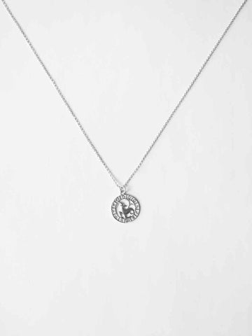Personalized Round Zodiac Sign Charm - Sternzeichen Anhänger (wasserfest)