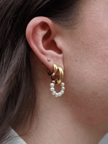 Coco Pearl Lu Hoop - Earstacking Set (wasserfest)