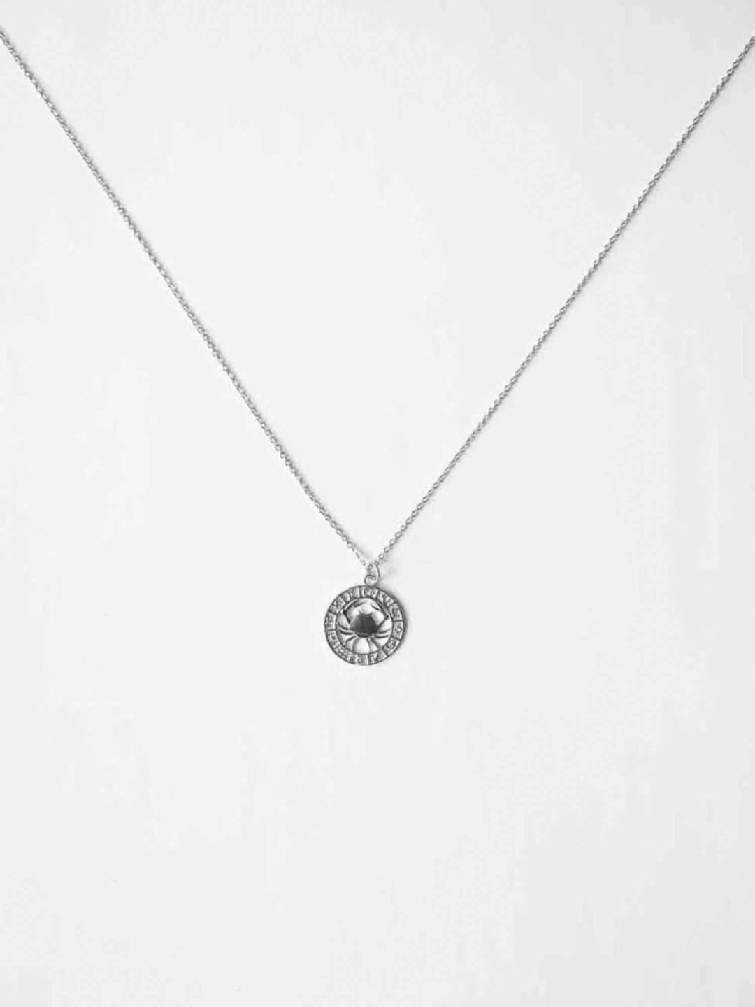 Round Zodiac Sign Necklace - Halskette (wasserfest)