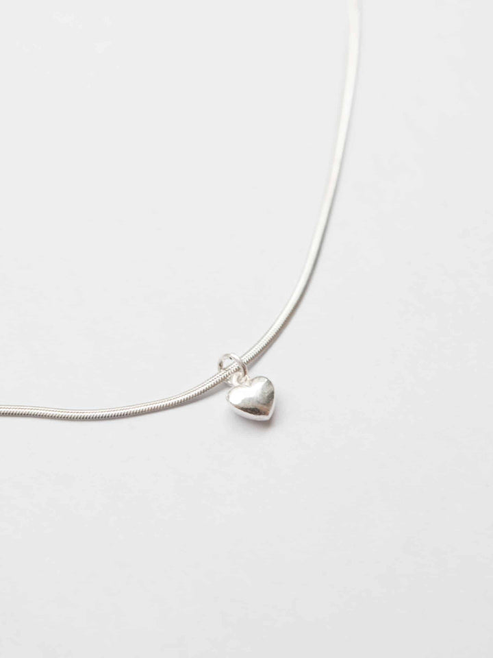 Bold Heart Snakechain Necklace - Halskette (wasserfest)