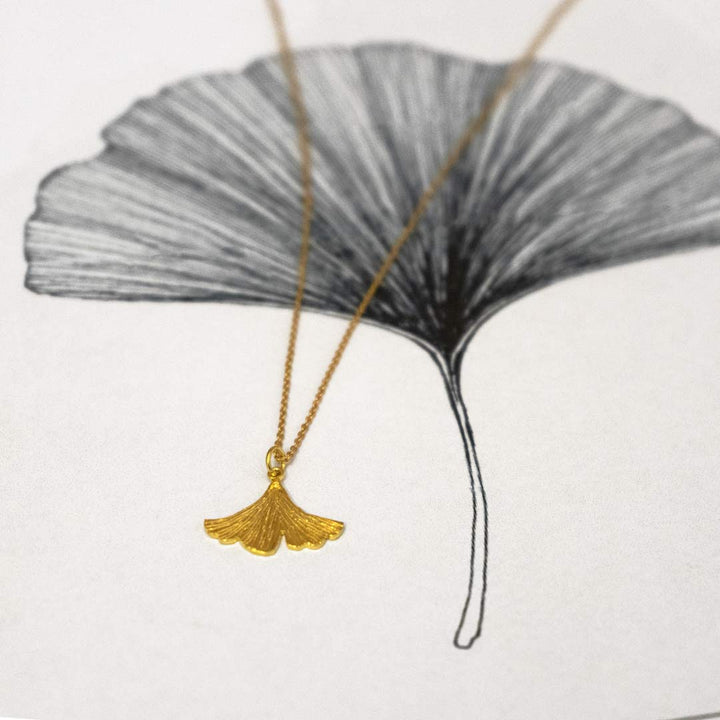 Ginkgo Leaf Necklace - Halskette (wasserfest)