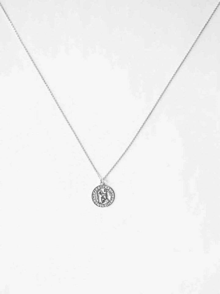 Personalized Round Zodiac Sign Charm - Sternzeichen Anhänger (wasserfest)
