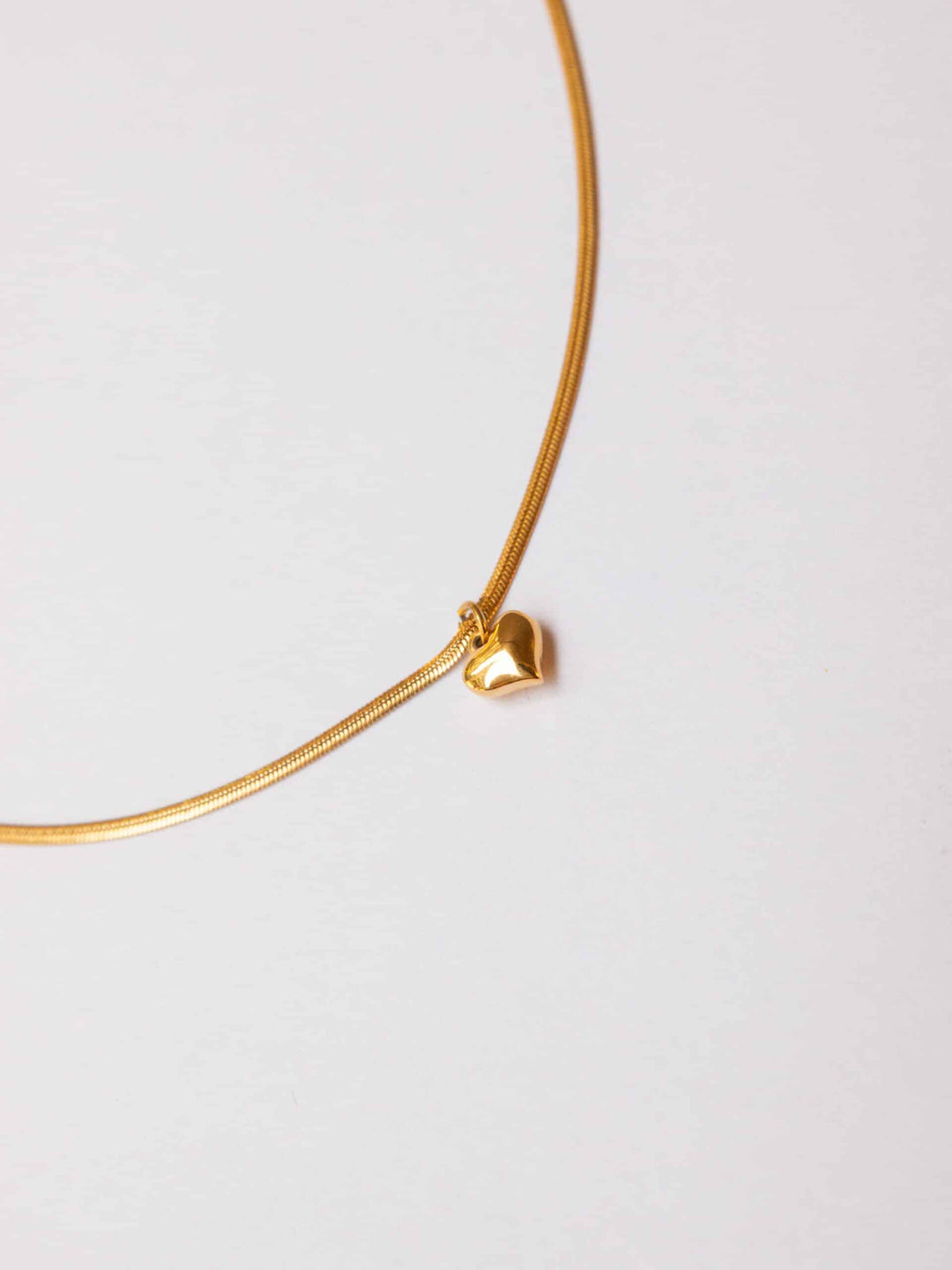 Bold Heart Snakechain Necklace - Halskette (wasserfest)