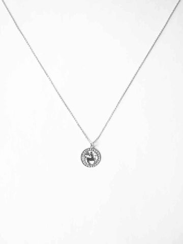 Personalized Round Zodiac Sign Charm - Sternzeichen Anhänger (wasserfest)