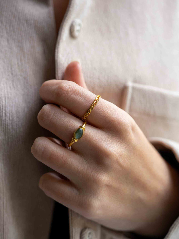 Vintage Braided Ring Set (wasserfest)