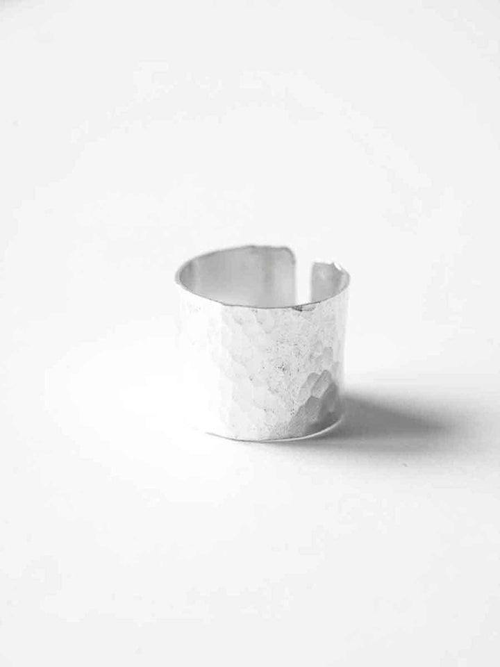 Hammered Pipe Ring - Fingerring (wasserfest)
