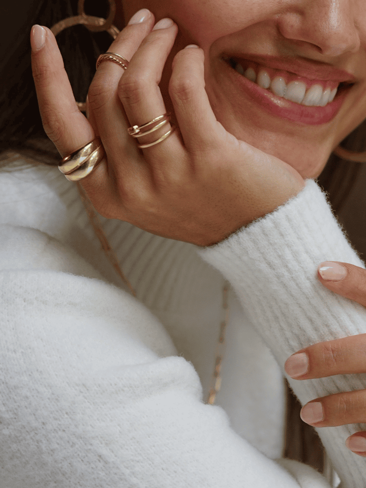 Double Row Ring - Fingerring (wasserfest)
