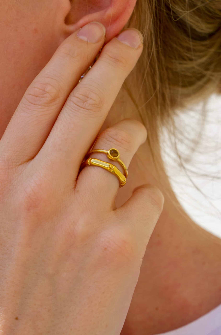 Bamboo Adriana Ring Set (wasserfest)