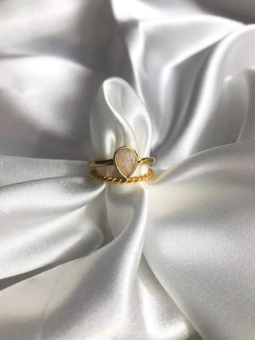 Isabelle Twisted Ring Set (wasserfest)