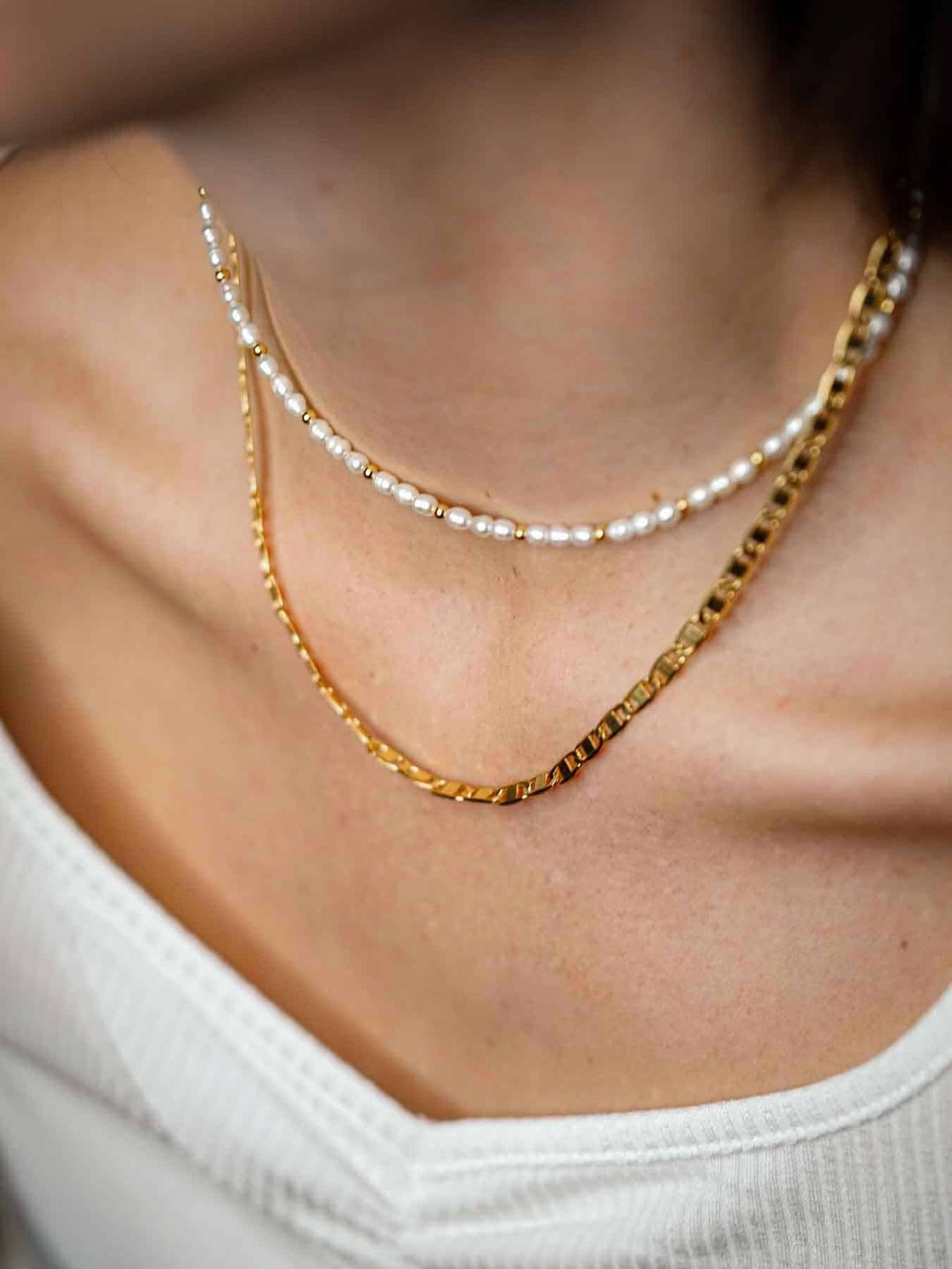 Sonia Pearl Love Necklace - Perlenkette (waterproof)
