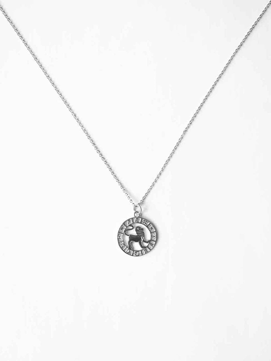 Round Zodiac Sign Necklace - Halskette (wasserfest)