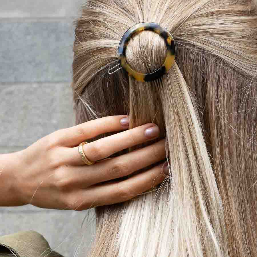 Vintage Round Hairclip - Haarspange
