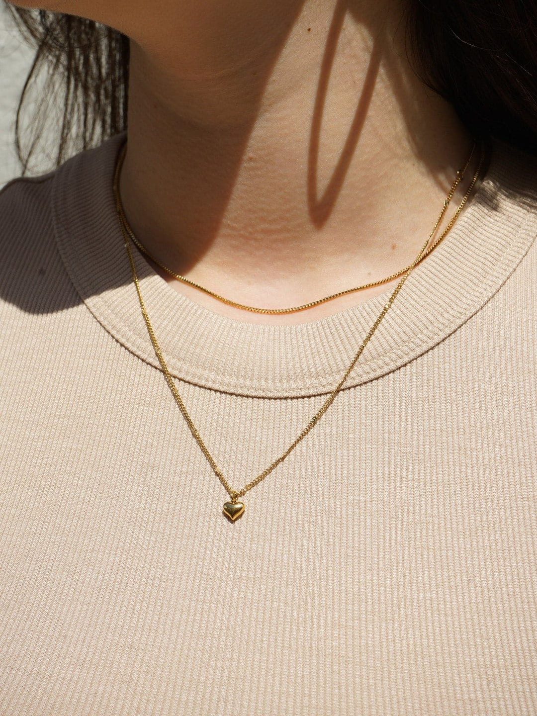 Mila Bold Heart Necklace - Halskette (wasserfest)