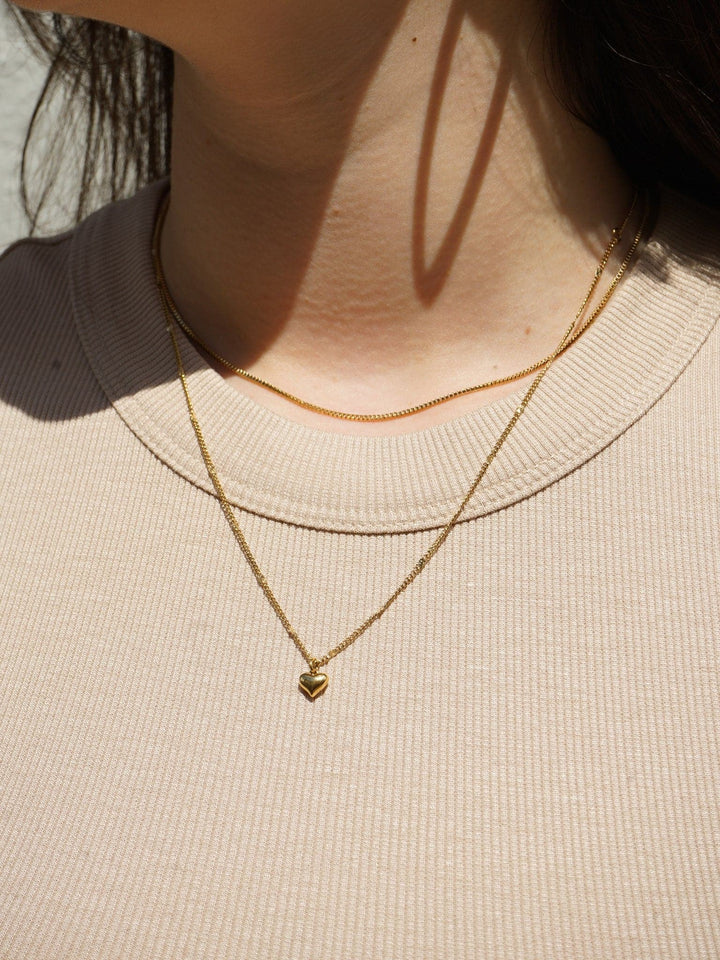 Mila Bold Heart Necklace - Halskette (wasserfest)