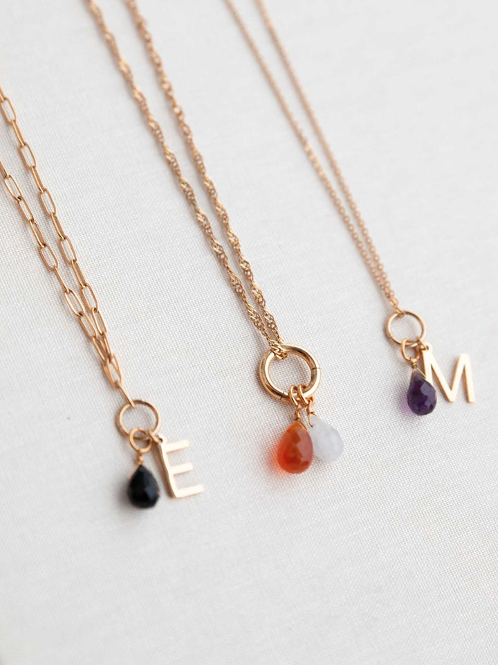 Personalized Necklace mit zwei Anhängern (waterproof) - A