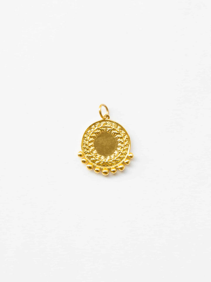 Personalized Dotted Medaillon Charm - Anhänger (wasserfest)