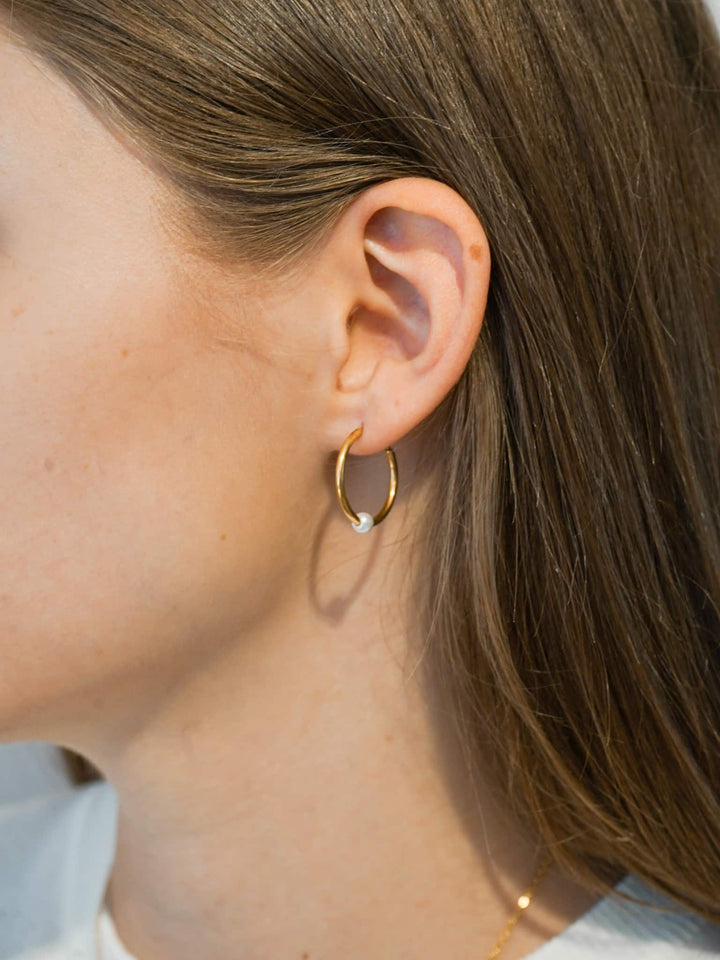 Ivy Pearl Hoop - Creolen (wasserfest)