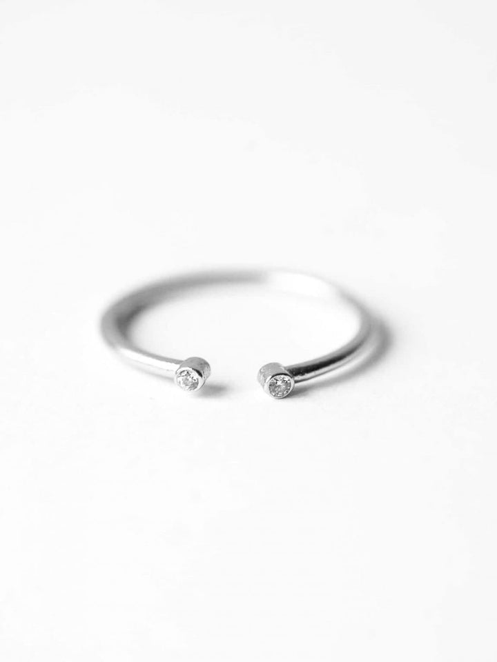 Double Zircone Love Ring - Fingerring (waterproof)