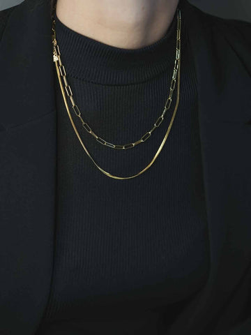 Amélie Brooklyn Necklace - Halsketten Layering Set (wasserfest)