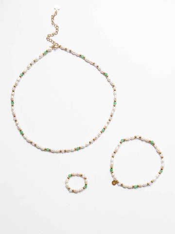 Santorini Schmuckset (wasserfest)