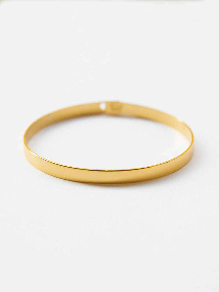 Lisa Smooth Bangle - Armreif - Echtgold (18k)