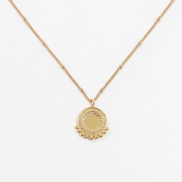 Amélie Ava Dotted Medaillon Necklace - Halsketten Layering Set (wasserfest)