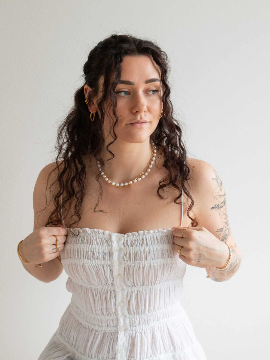 Big Sonia Pearl Love Necklace - Perlenkette (waterproof)