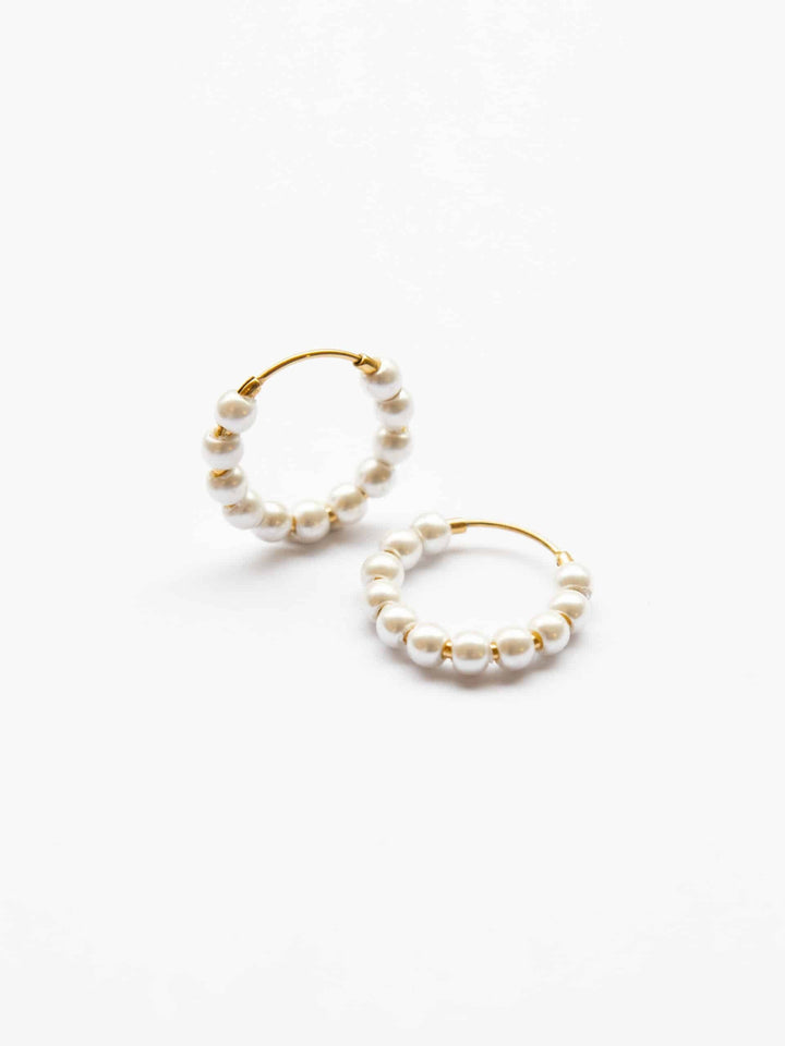 Pearl Hoop - Creolen (wasserfest)