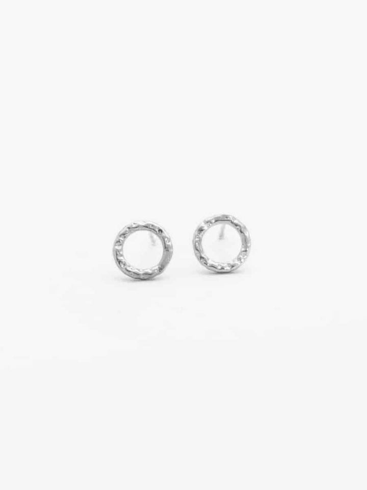 Eternity Hammered Stud - Ohrstecker (wasserfest)