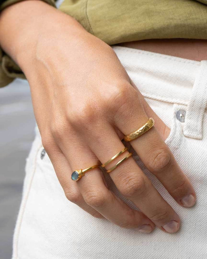 Double Row Ring - Fingerring (wasserfest)