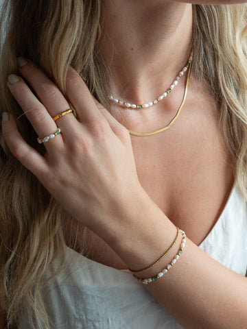 Santorini Bracelet Ring Set (wasserfest)