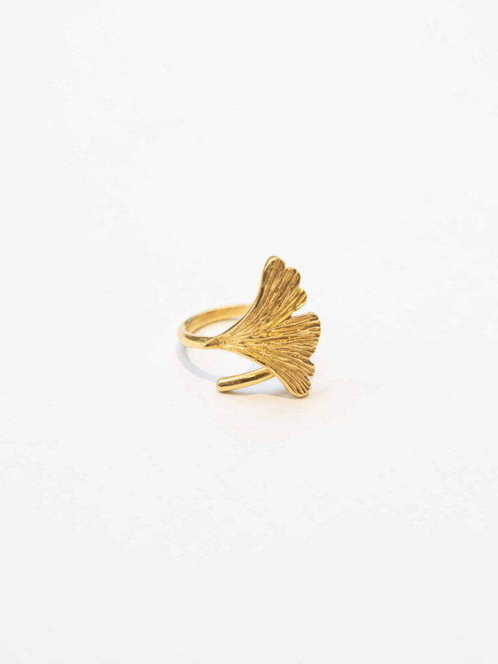 Ginkgo Ring - Fingerring (wasserfest)